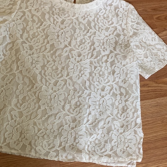 Vintage Fritz & Lloyd Lacey Floral Top - Picture 4 of 13